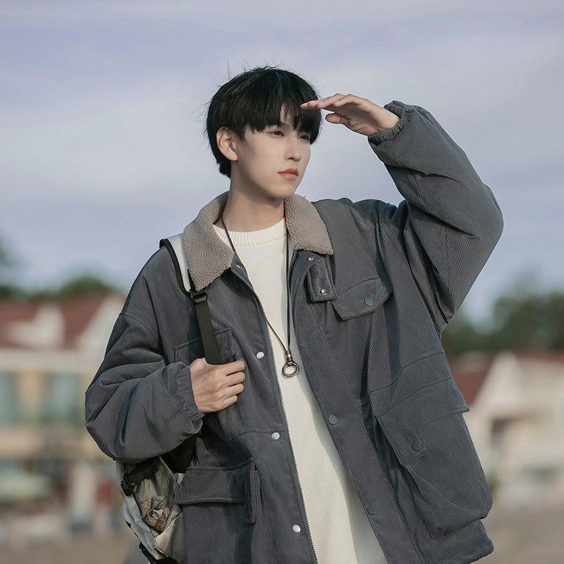 Retro Fashion Brand Boys Workwear Cottont CoaTide