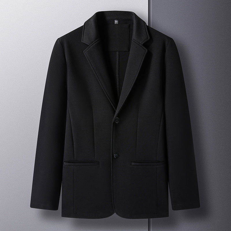 Solid Color Button Men's fashion casual cotton jacket