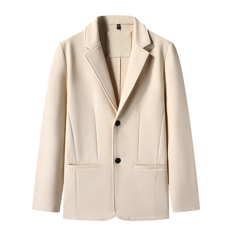 Solid Color Button Men's fashion casual cotton jacket